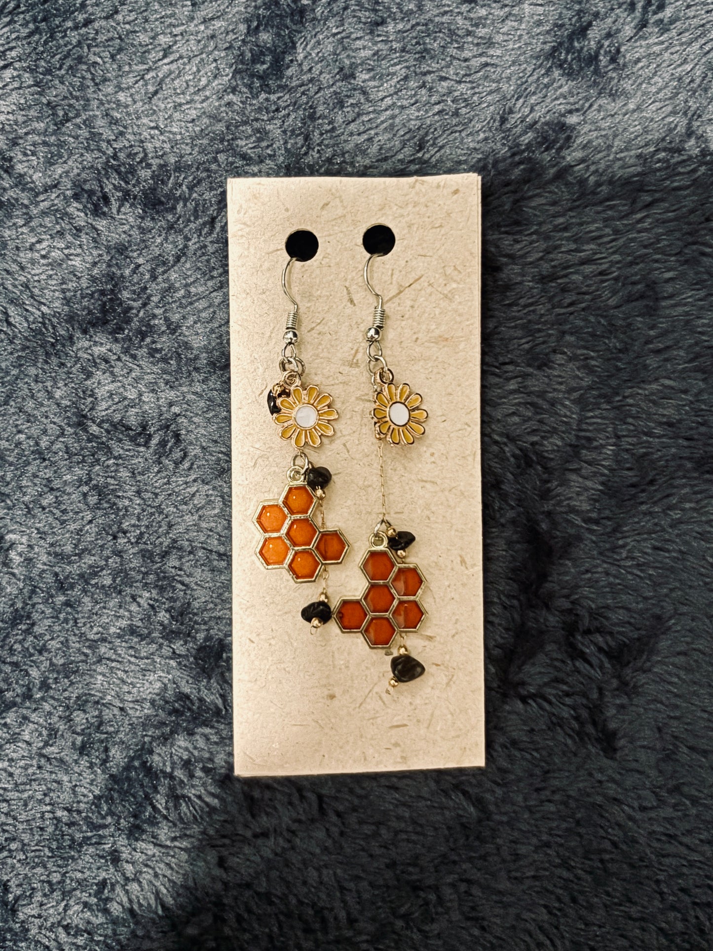 Honey Bee Earrings - Dangle