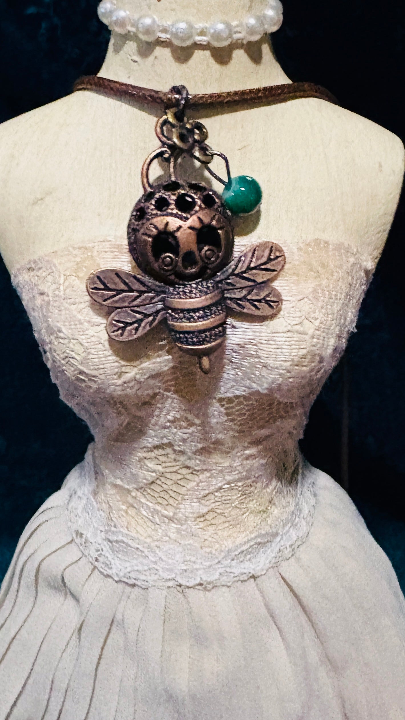 Boho Style Necklace-Sparkling with embellishments- Hand Made