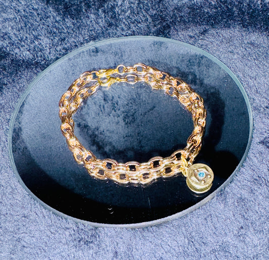 Bracelets-with charm-Gold - Handcrafted