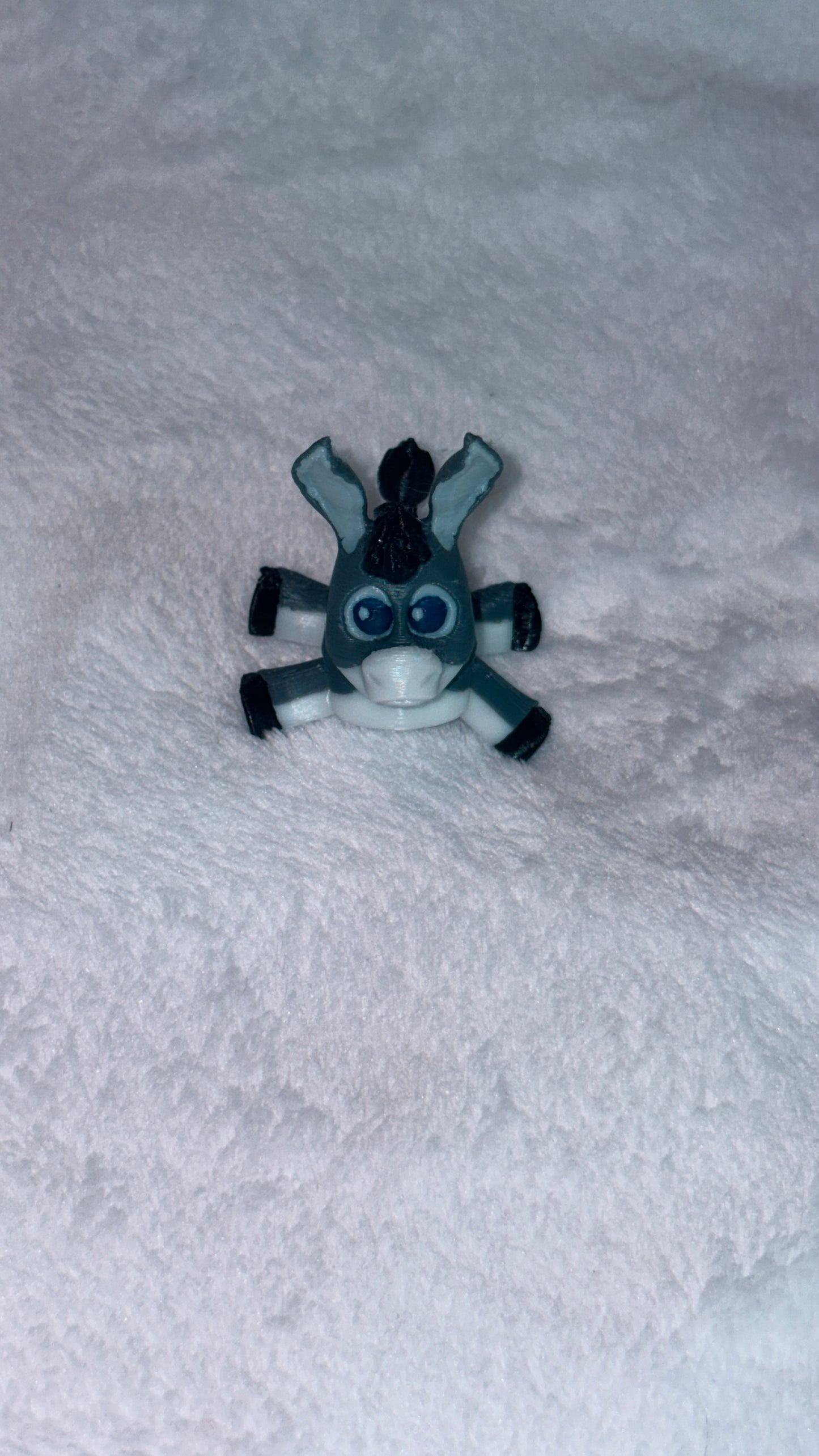 3-D printed articulated pocket toy - Donkey