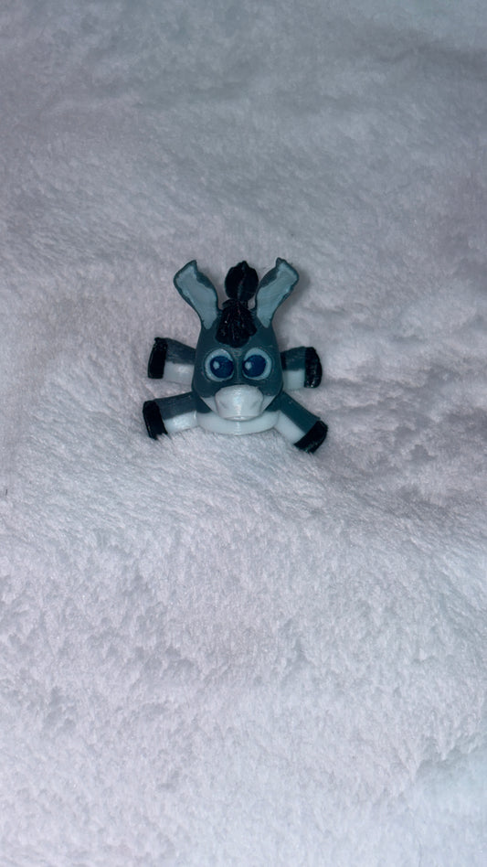 3-D printed articulated pocket toy - Donkey