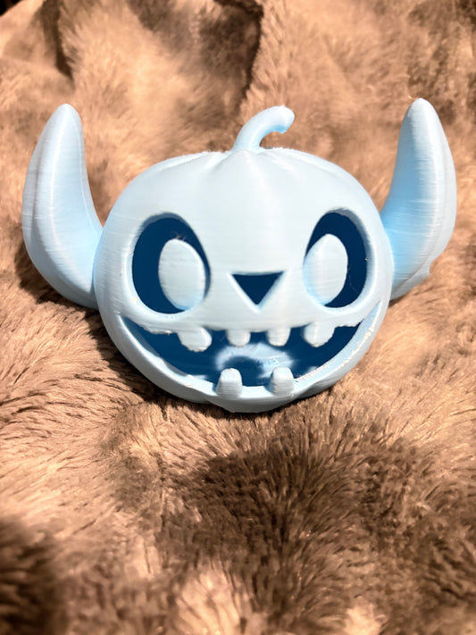 Blue Alien pumpkin