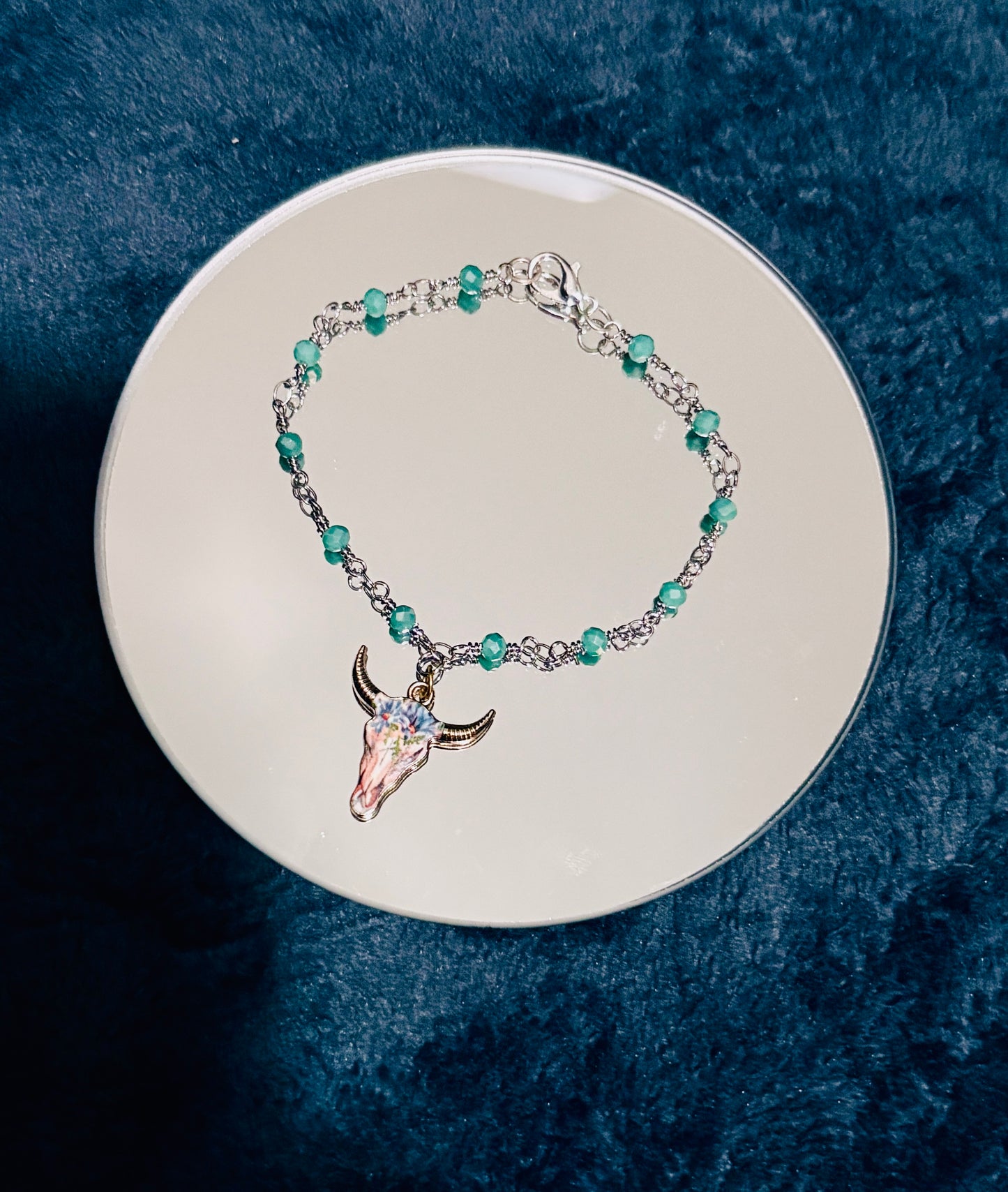 Bracelets-with charm - Silver- Handcrafted
