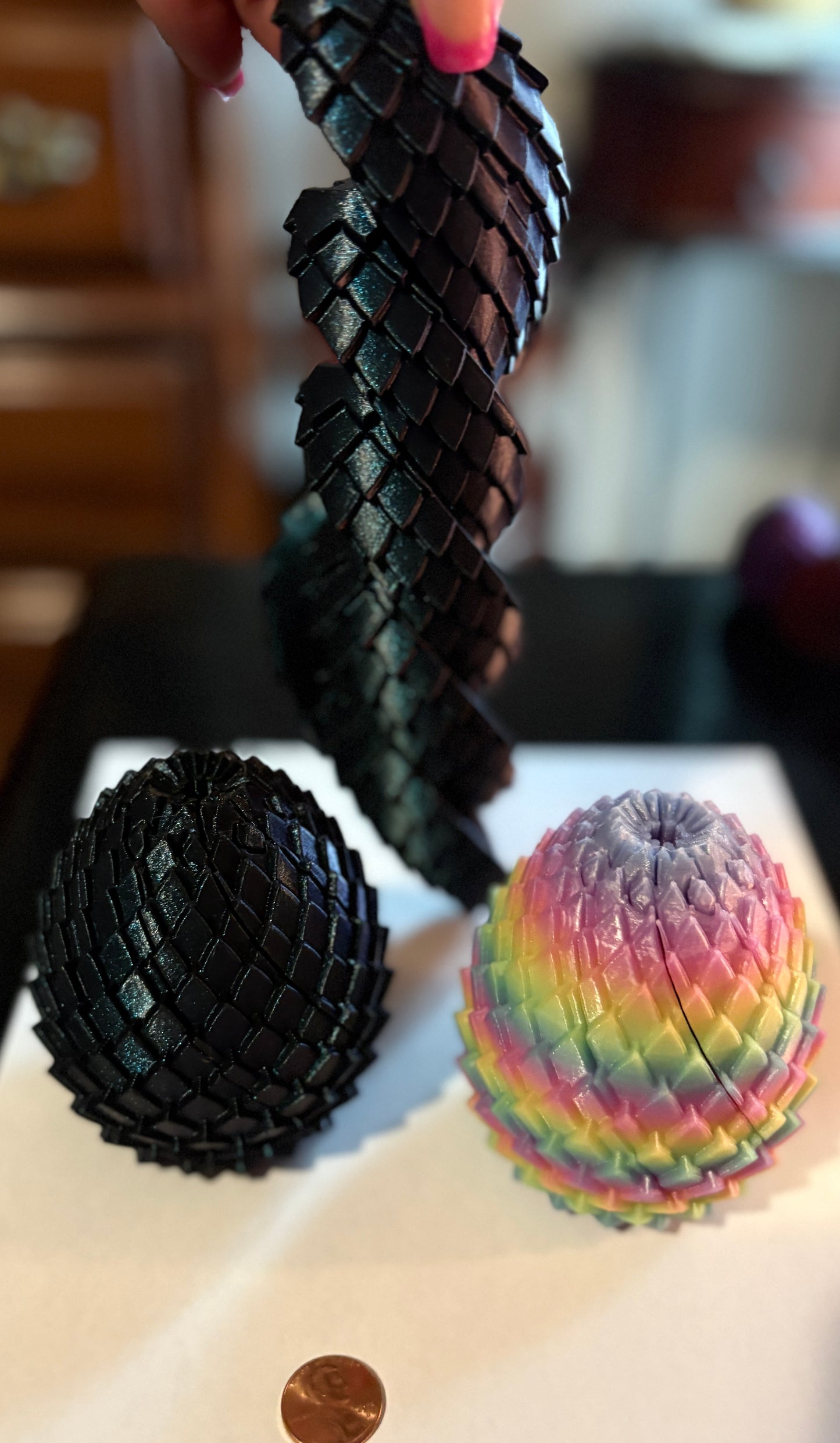 3-D printed egg fidgets