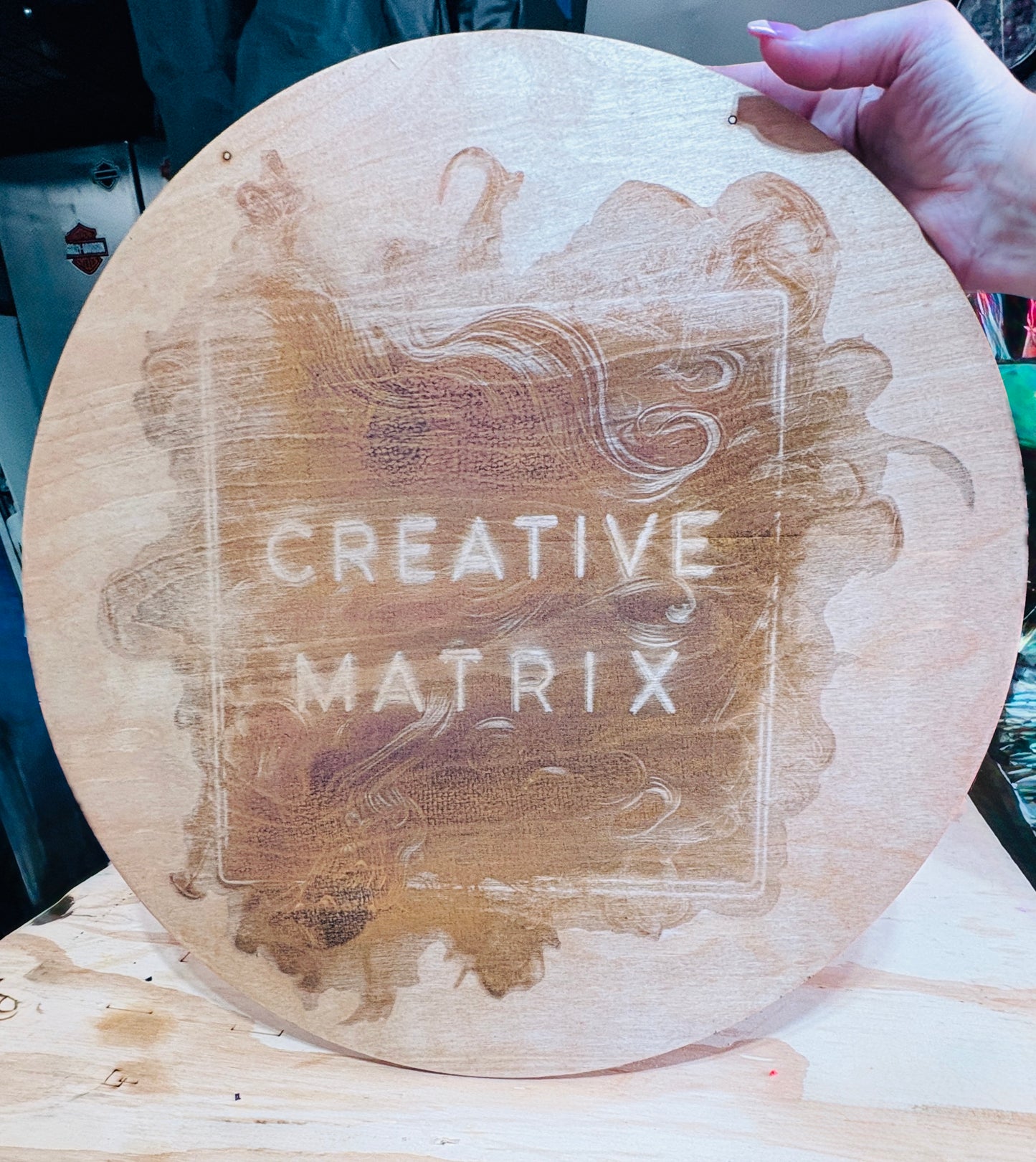 Logo Business sign-Laser Engraved