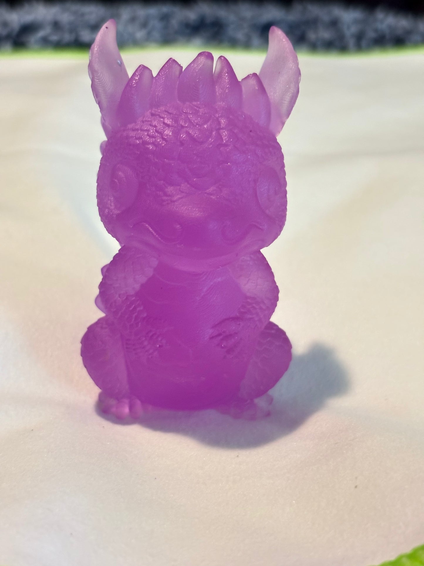 Baby Dragon Light Purple Resin Art