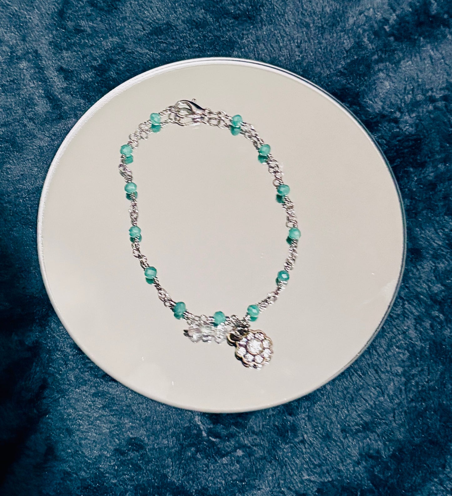 Bracelets-with charm - Silver- Handcrafted
