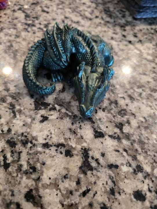 Dragons-Resin figurine Multi-Color