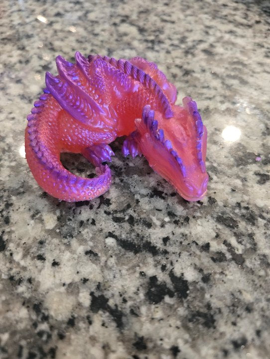Dragons-Resin figurine Multi-Color
