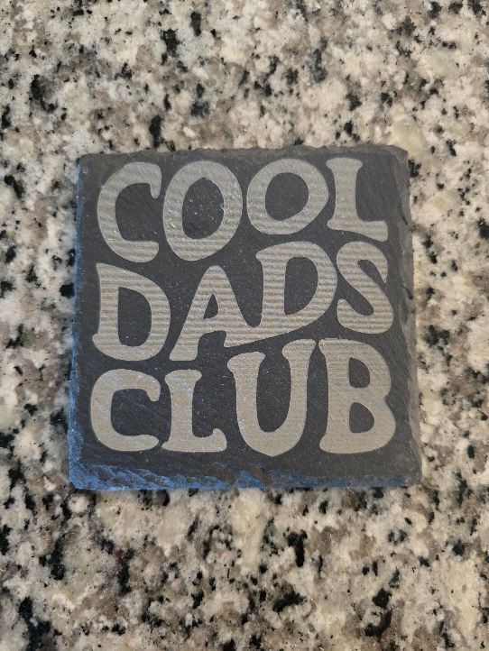 Laser Engraved Father’s Day coasters